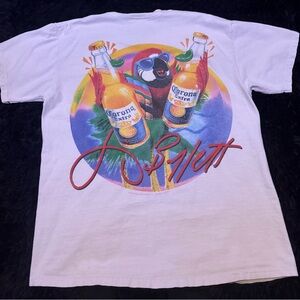 Corona White Tee with Colorful Bottle Graphic